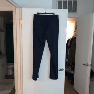 Haggar Clothing Dress Pants - Navy Blue - 34x36